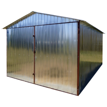 Garaż blaszany 3x5 dach dwuspadowy