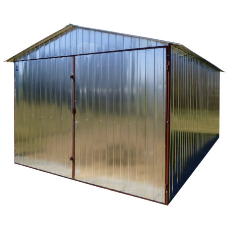 Garaż blaszany 3x5 dach dwuspadowy