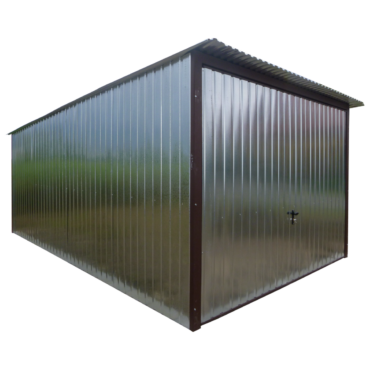 Garaz blaszany 3x5  brama uchylna