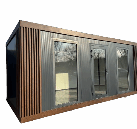 Pawilon z witrynami 6x2,8