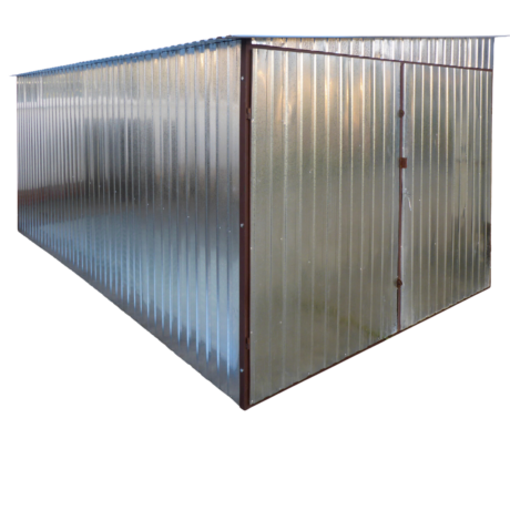 Garaż blaszany 3x5 spad dachu na lewo