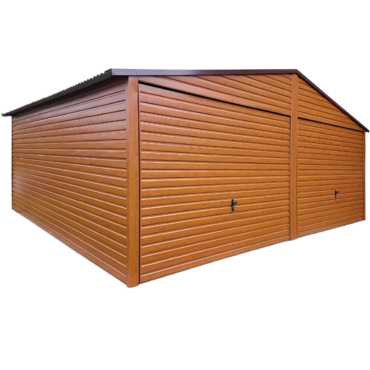 Garaż PREMIUM 6x5 złoty dąb