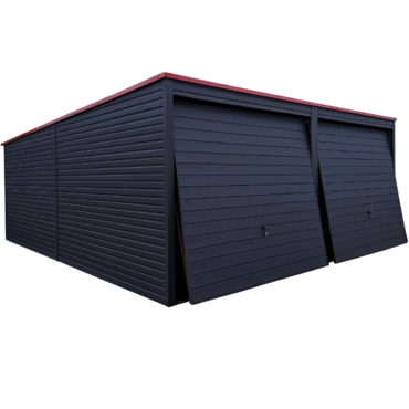 Garaż PREMIUM 6x6 spad dachu na tył