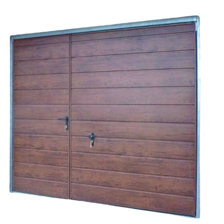 brama 2,70x2,20 orzech + drzwi